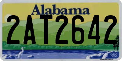 AL license plate 2AT2642