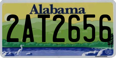 AL license plate 2AT2656