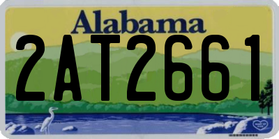 AL license plate 2AT2661