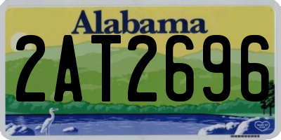 AL license plate 2AT2696