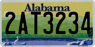 AL license plate 2AT3234