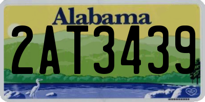 AL license plate 2AT3439