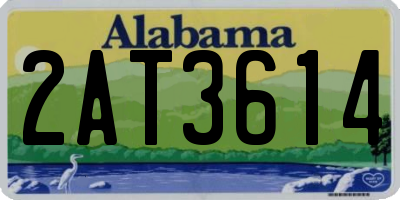 AL license plate 2AT3614