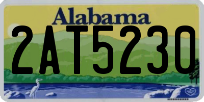 AL license plate 2AT5230