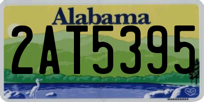AL license plate 2AT5395