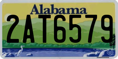 AL license plate 2AT6579