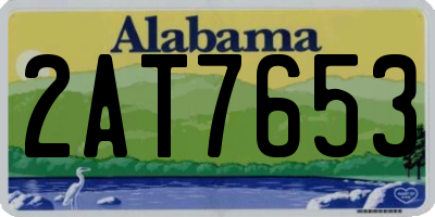 AL license plate 2AT7653