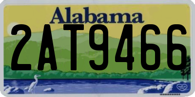 AL license plate 2AT9466