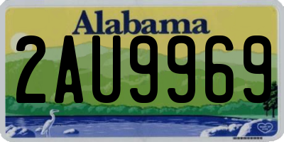 AL license plate 2AU9969
