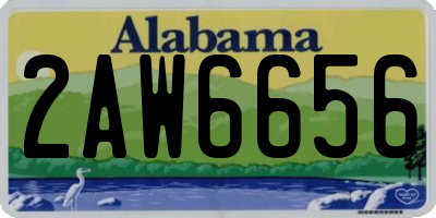 AL license plate 2AW6656