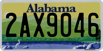 AL license plate 2AX9046
