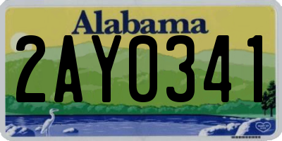 AL license plate 2AY0341
