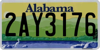 AL license plate 2AY3176