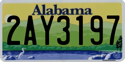 AL license plate 2AY3197