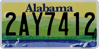 AL license plate 2AY7412