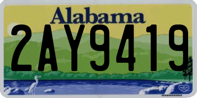 AL license plate 2AY9419