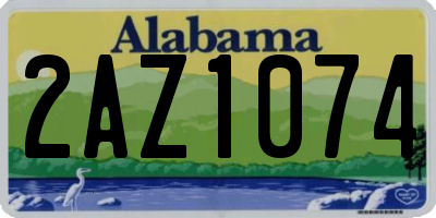 AL license plate 2AZ1074