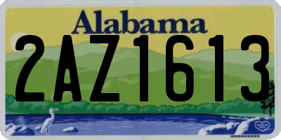 AL license plate 2AZ1613
