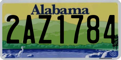 AL license plate 2AZ1784