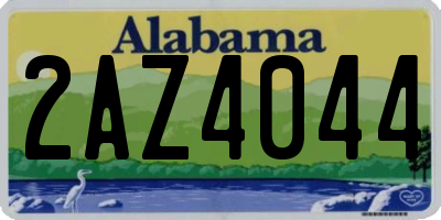 AL license plate 2AZ4044