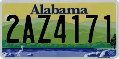 AL license plate 2AZ4171