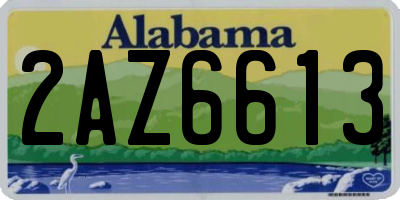 AL license plate 2AZ6613