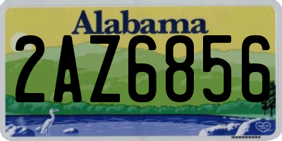 AL license plate 2AZ6856