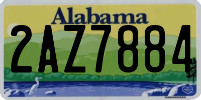 AL license plate 2AZ7884