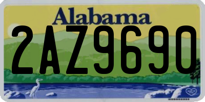 AL license plate 2AZ9690