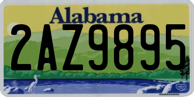 AL license plate 2AZ9895