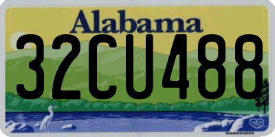 AL license plate 32CU488