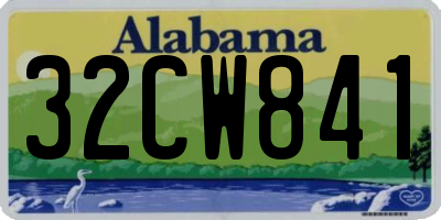 AL license plate 32CW841