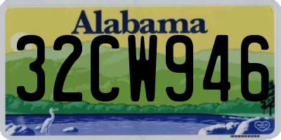 AL license plate 32CW946