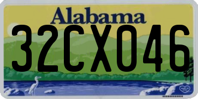 AL license plate 32CX046