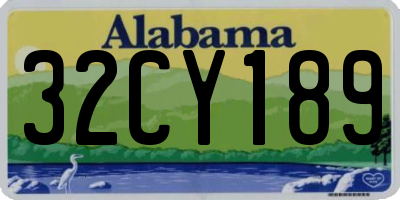 AL license plate 32CY189
