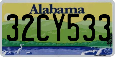 AL license plate 32CY533