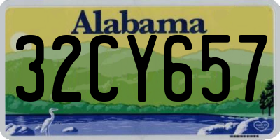 AL license plate 32CY657
