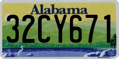 AL license plate 32CY671