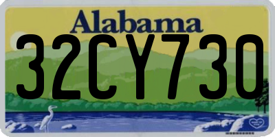 AL license plate 32CY730