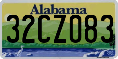 AL license plate 32CZ083