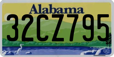 AL license plate 32CZ795