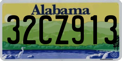 AL license plate 32CZ913