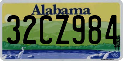AL license plate 32CZ984