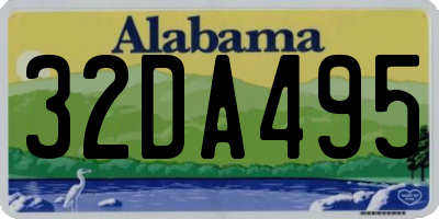 AL license plate 32DA495