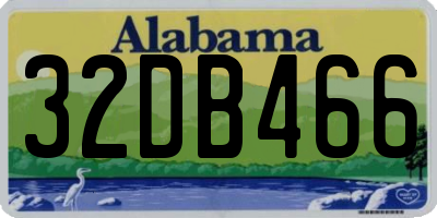 AL license plate 32DB466