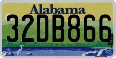 AL license plate 32DB866
