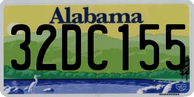 AL license plate 32DC155
