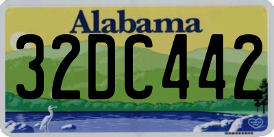 AL license plate 32DC442