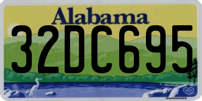 AL license plate 32DC695