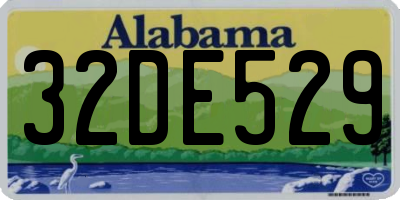 AL license plate 32DE529